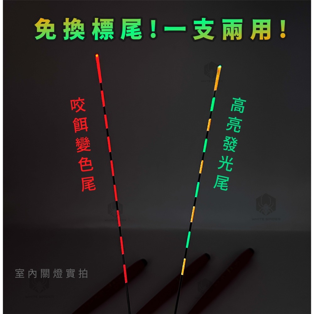 【W.S釣具-現貨】電子浮標、咬餌變色電子浮標、水無影尾、福壽魚用浮標、福壽標、池釣浮標、夜釣浮標~台灣出貨-細節圖5