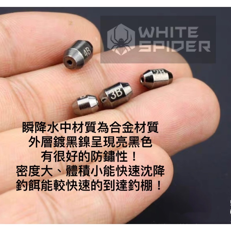 【W.S釣具-現貨快速出👍】 瞬降水中、磯釣用配重鉛、B～5B、中通鉛、阿波配重鉛、台灣現貨！-細節圖2