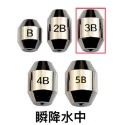 【W.S釣具-現貨快速出👍】 瞬降水中、磯釣用配重鉛、B～5B、中通鉛、阿波配重鉛、台灣現貨！-規格圖4