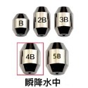 【W.S釣具-現貨快速出👍】 瞬降水中、磯釣用配重鉛、B～5B、中通鉛、阿波配重鉛、台灣現貨！-規格圖4