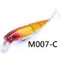 【W.S釣具-現貨】路亞、路亞假餌、多節魚米諾10.5cm/14g、懸浮型、minnow！M007-規格圖5