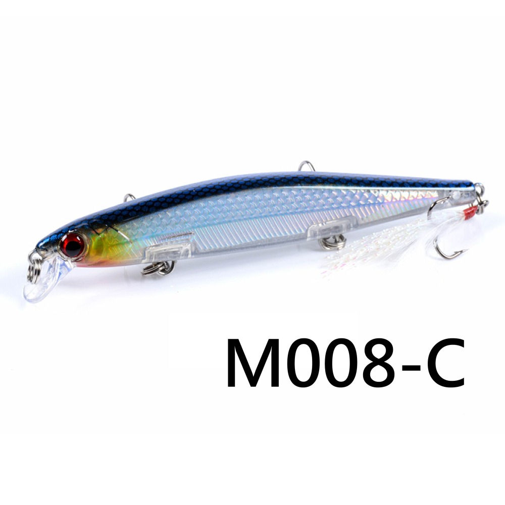 【W.S釣具-現貨】路亞、路亞假餌、米諾 11cm/13.7g、懸浮型、minnow！M008-細節圖6