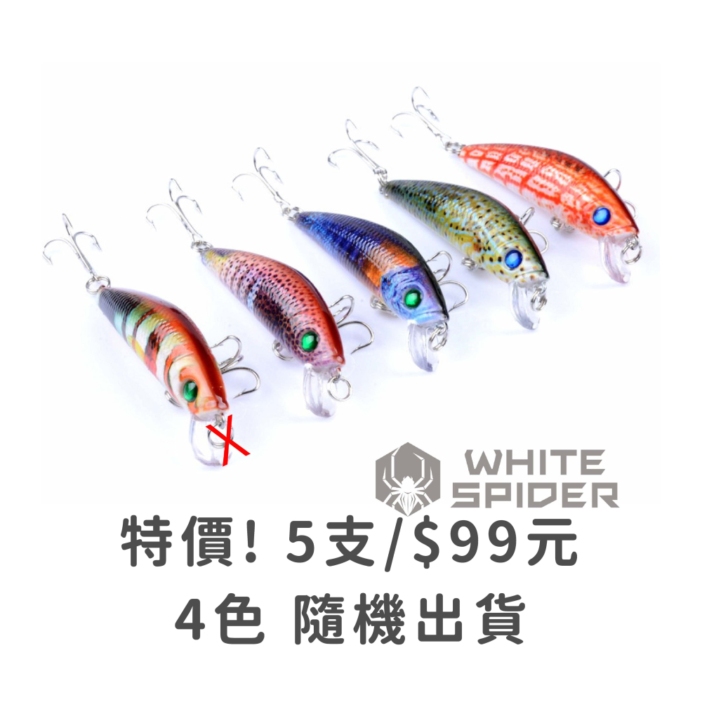 【W.S釣具-現貨特價中✨】路亞、路亞假餌、彩繪米諾7cm/8.2g、懸浮型、minnow、台灣出貨！M015-細節圖2