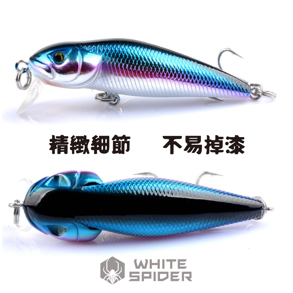 【W.S釣具-現貨】路亞、路亞假餌、米諾7.1cm/8g、懸浮型、路亞釣 minnow！M018-細節圖4