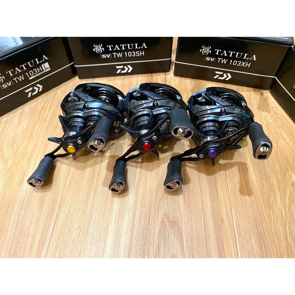 【W.S釣具-現貨含運🔥】Daiwa20年TATULA SV TW路亞捲線器、黑蜘蛛103型、小烏龜捲線器、台灣現貨-細節圖2