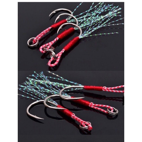 【W.S釣具-現貨】鐵板鉤、鐵板鈎、微鐵鉤、長線版、短線版、微鐵、手工綁製鐵板鉤、粗骨加強型、鐵板、路亞鉤-細節圖7