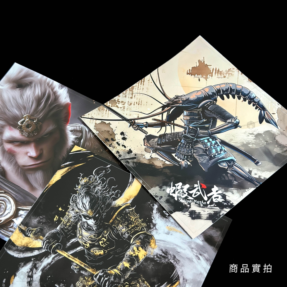 【W.S釣具-現貨】蝦武者、釣蝦槍箱貼紙、原創設計、13x13cm正方、防水、抗曬、不退色、個性有型、釣蝦、台灣出貨！-細節圖4