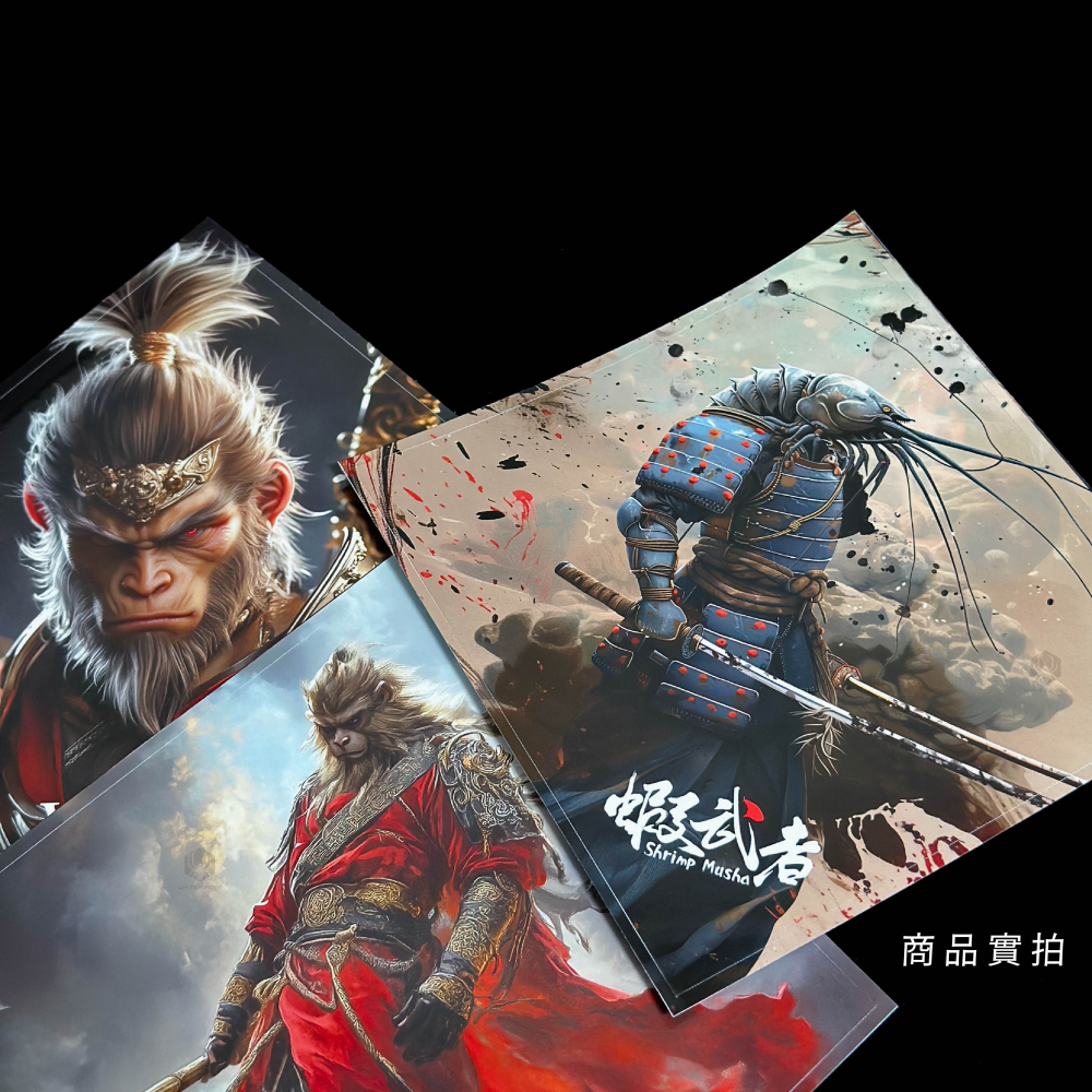 【W.S釣具-現貨】蝦武者、釣蝦槍箱貼紙、原創設計、13x13cm正方、防水、抗曬、不退色、個性有型、釣蝦、台灣出貨！-細節圖5