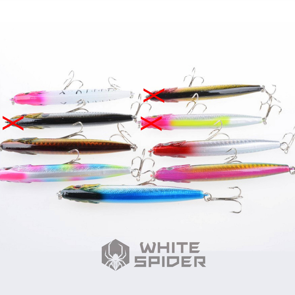 【W.S釣具】路亞、路亞假餌、鉛筆9.5cm/21g、沉水鉛筆、沉水型、minnow！PE002-細節圖6