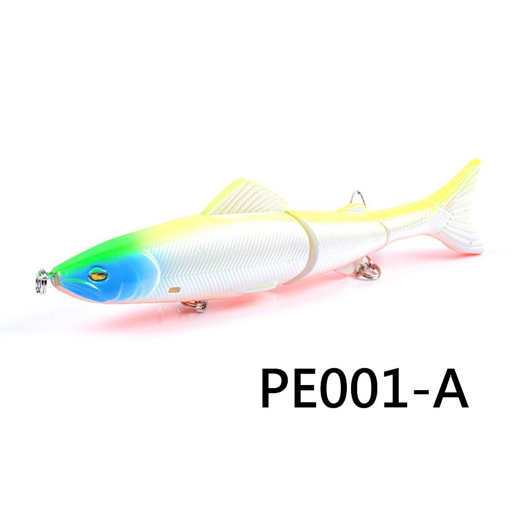 【W.S釣具】路亞、路亞假餌、鉛筆13cm/21g、雙節沉水鉛筆、沉水型、minnow！PE001-規格圖5