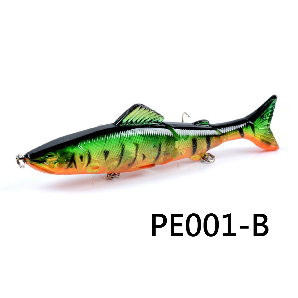 【W.S釣具】路亞、路亞假餌、鉛筆13cm/21g、雙節沉水鉛筆、沉水型、minnow！PE001-規格圖5