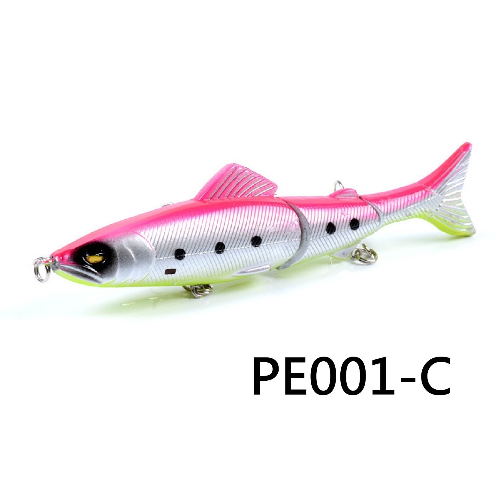 【W.S釣具】路亞、路亞假餌、鉛筆13cm/21g、雙節沉水鉛筆、沉水型、minnow！PE001-規格圖5