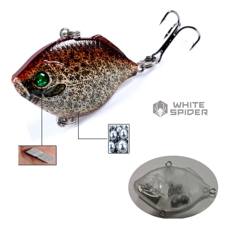 【W.S釣具】路亞、路亞假餌、VIB顫泳、4.5cm/8.8g、彩繪VIB、VIB沉水型、minnow、V004-細節圖4