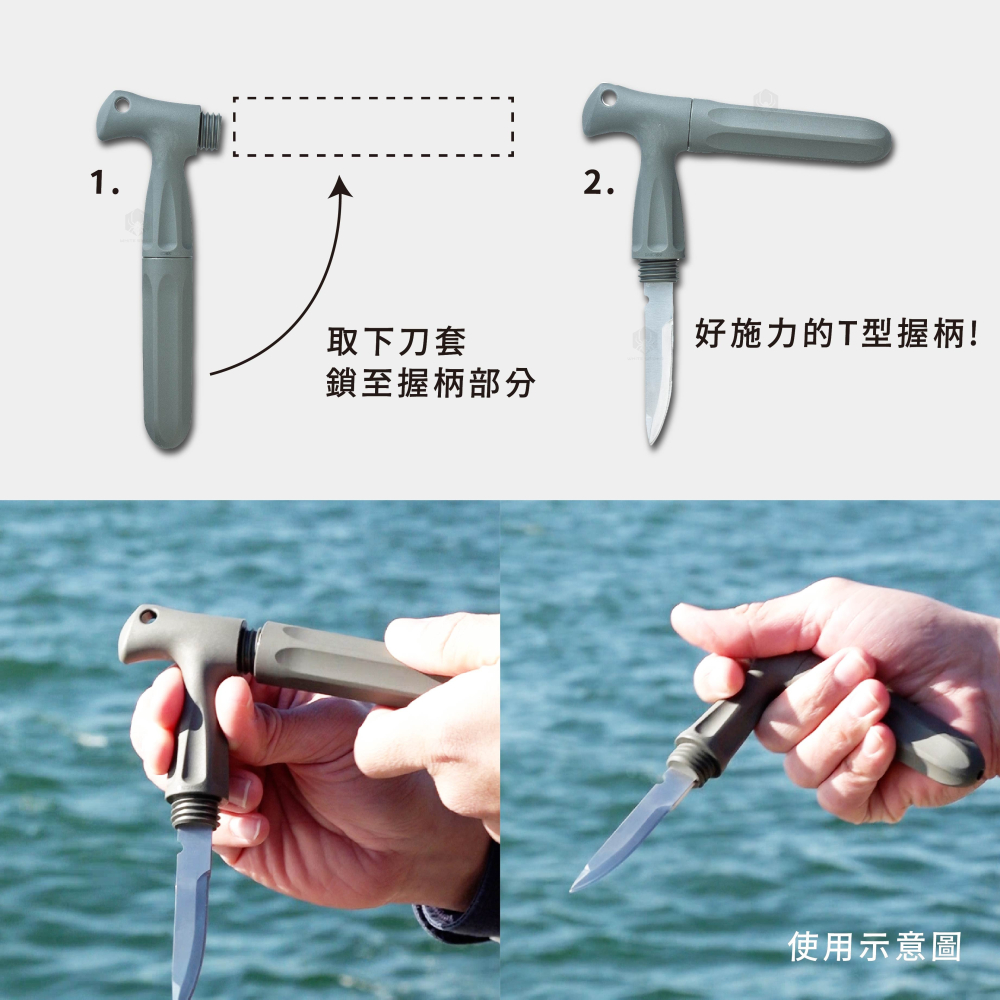 日本 第一精工 新型魚刀、安全性設計使用便利、DAIICHISEIKO、強力複合材質、絞殺刀、船釣、路亞釣、日本製！-細節圖2