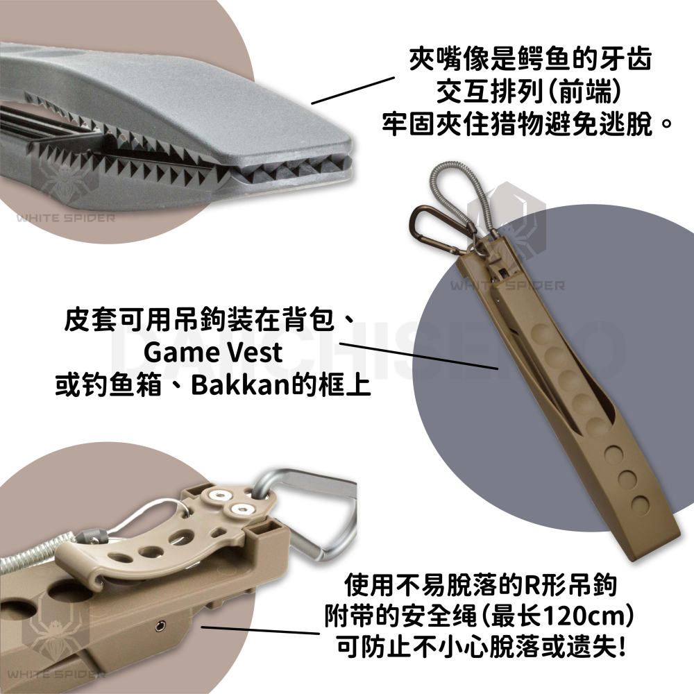 【W.S釣具】日本第一精工 魚夾、鱷魚夾附底座、DAIICHISEIKO、白帶魚夾、強力複合材質、夾魚器、日本製-細節圖2