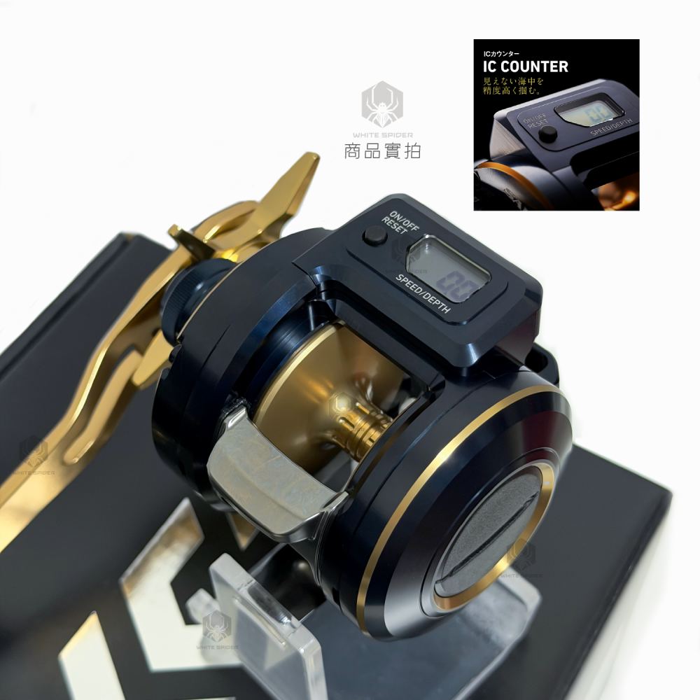 【W.S釣具】日本製Daiwa 21年SALTIGA，IC300型，IC計數表強力兩軸捲線器，真鯛，嘉納，游動丸專用-細節圖2