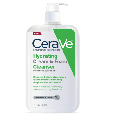 CeraVe Hydrating Cream-to-Foam Cleanser 保濕乳霜泡沫洗面乳 562ml