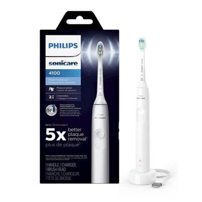 Dr.Grace推薦Philips 飛利浦 Sonicare 4100 電動牙刷 附壓力感測器 白色 HX3681/23