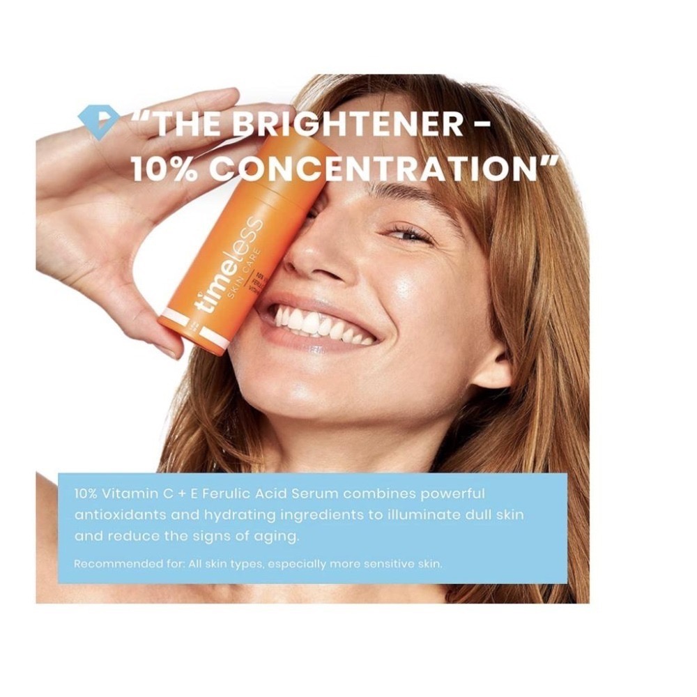 總代理貨源 Timeless Vitamin C 10% 維他命C精華液 20%  15、30、120ml-細節圖2