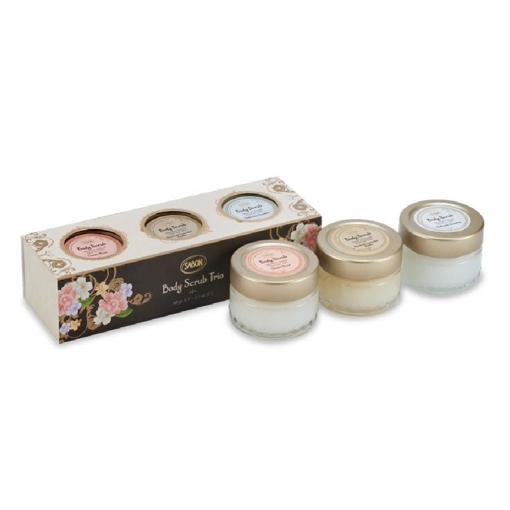 【7-ELEVEN 門市團購】SABON 迷你身體磨砂膏禮盒(經典PLV+綠玫瑰+茉莉花語) 交換禮物-細節圖2