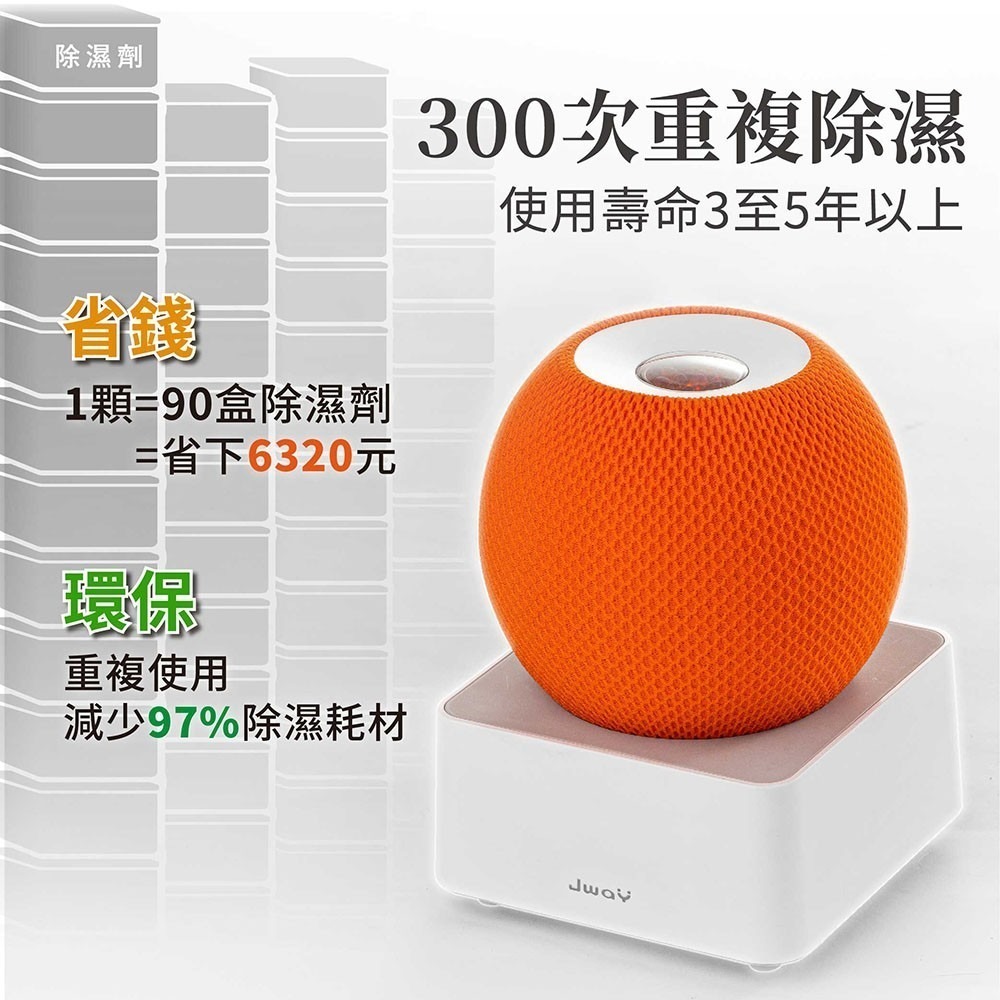 【7-ELEVEN 門市團購JWAY 美學綠能無線除濕器2小時還原 1組+2除濕盒 JY-DH327-3-細節圖5