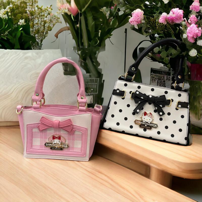 7-11 samantha vega聯名三麗鷗『美樂蒂三件套』化妝鏡、化妝包、小肩包-細節圖3