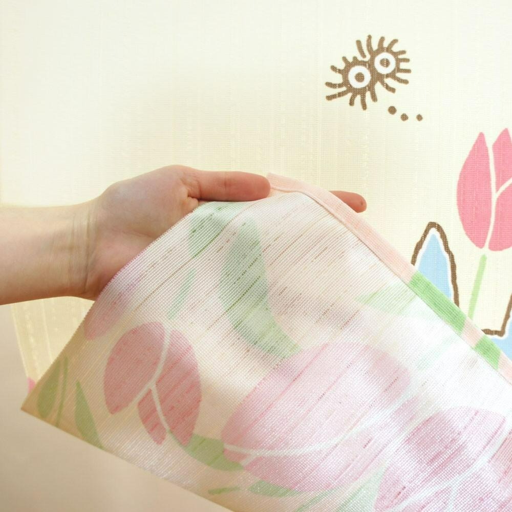 沐菲戀日小鋪 日本製吉卜力龍貓鬱金香門簾85x90 cm-細節圖7