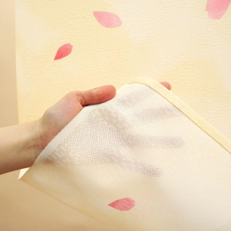 沐菲戀日小舖 日本製山中奈緒子浮世繪 《櫻花與鳥》85x150cm日系門簾-細節圖8