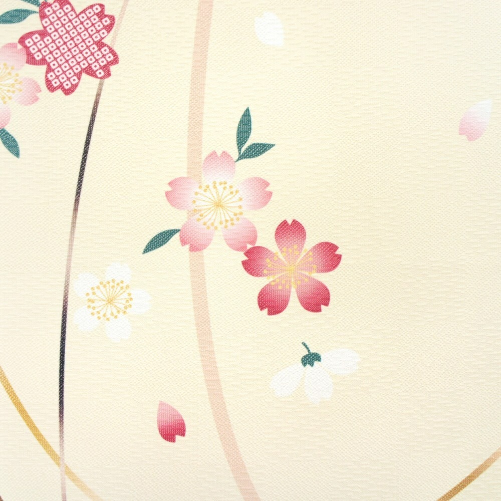 沐菲戀日小鋪 日本製現貨 和櫻門簾花便り 85x150cm  花語 のれん長門簾 兩片式 門簾 掛簾 風水簾-細節圖5