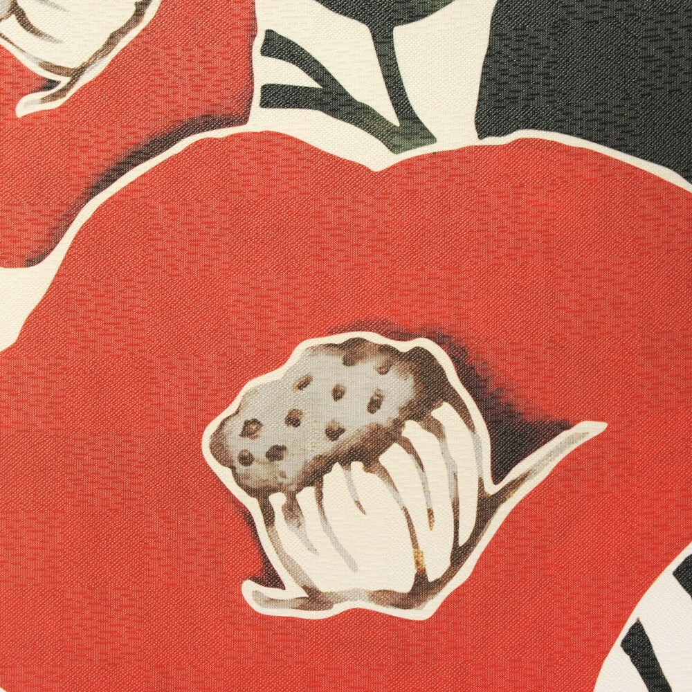 沐菲戀日小舖  日本製現貨 流線山茶花門簾 85x150cm 椿 和柄 和風 門簾 のれん長門簾 兩片式 門簾 掛簾-細節圖4