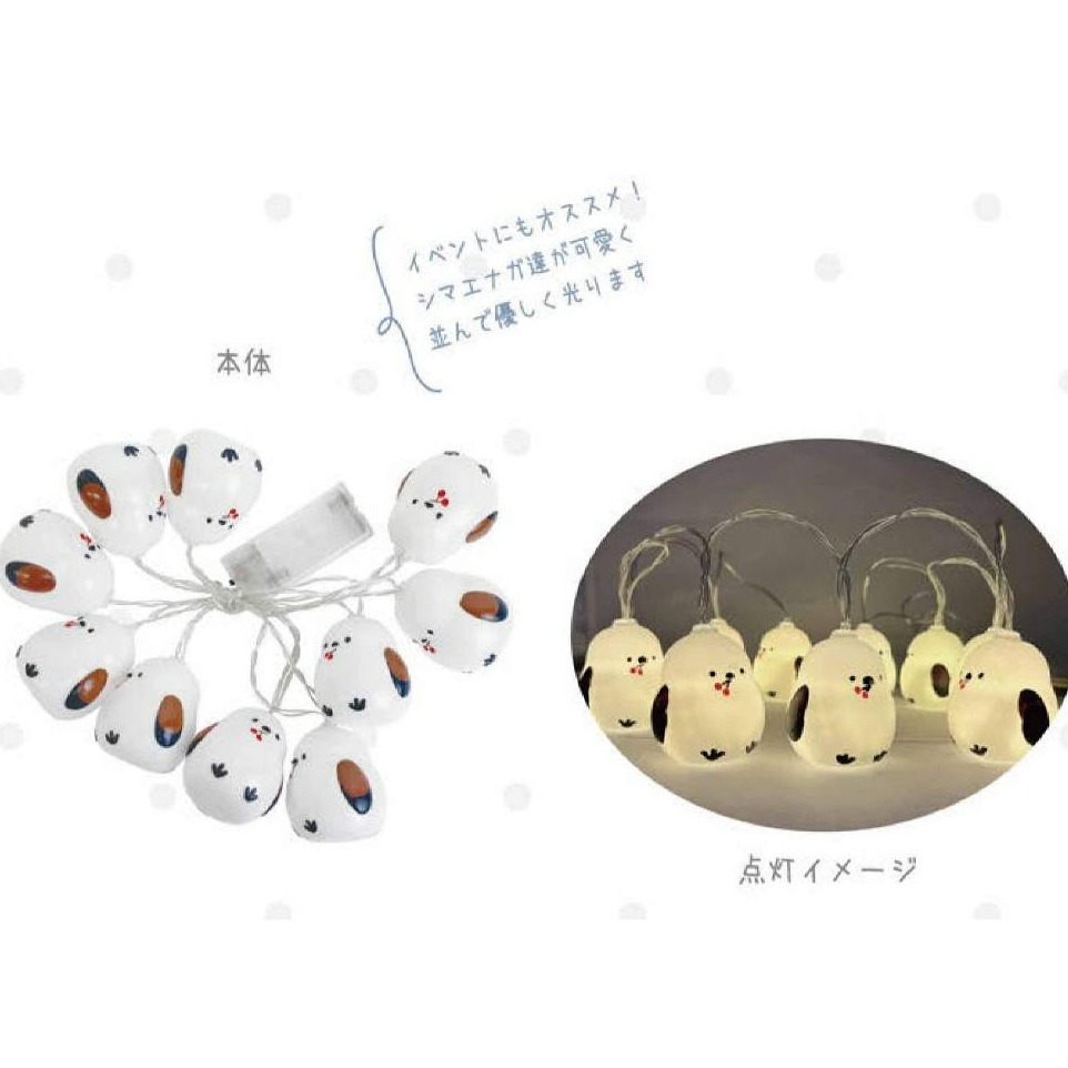 沐菲戀日小鋪 日本現貨  銀長尾山雀 雪之妖精 雪精靈 10連串燈 燈飾 氣氛燈 露營 小夜燈 裝飾 串燈 聖誕節 燈串-細節圖6