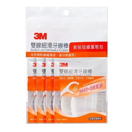 【福吉生活】3M 雙線細滑牙線棒 單包 32入  現貨 公司貨 台灣製造-細節圖2