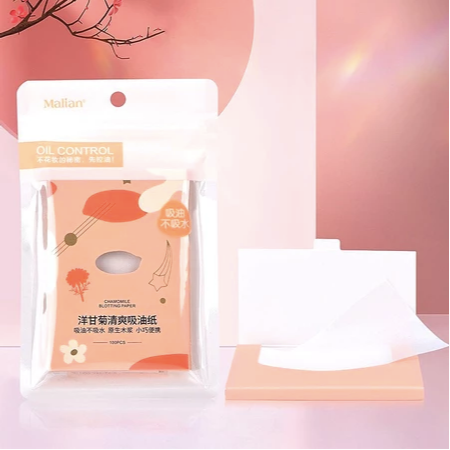 Malian 親膚吸油紙 洋甘菊香氛  西柚香氛 親膚吸油面紙 吸油面紙-細節圖3