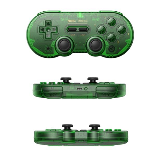 里歐街機 8bitdo 八位堂 SN30pro 水晶紫版 翡翠綠版 無線藍芽手把 磨砂半透明-細節圖2