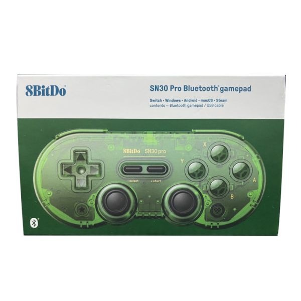 里歐街機 8bitdo 八位堂 SN30pro 水晶紫版 翡翠綠版 無線藍芽手把 磨砂半透明-細節圖6