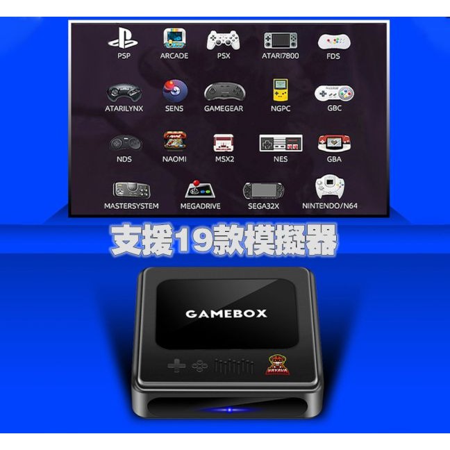 Game BOX PLUS 雙系統復古遊戲盒 模擬器整合系統+機上盒架構 Emuelec系統精美UI介面中文化選單-細節圖2