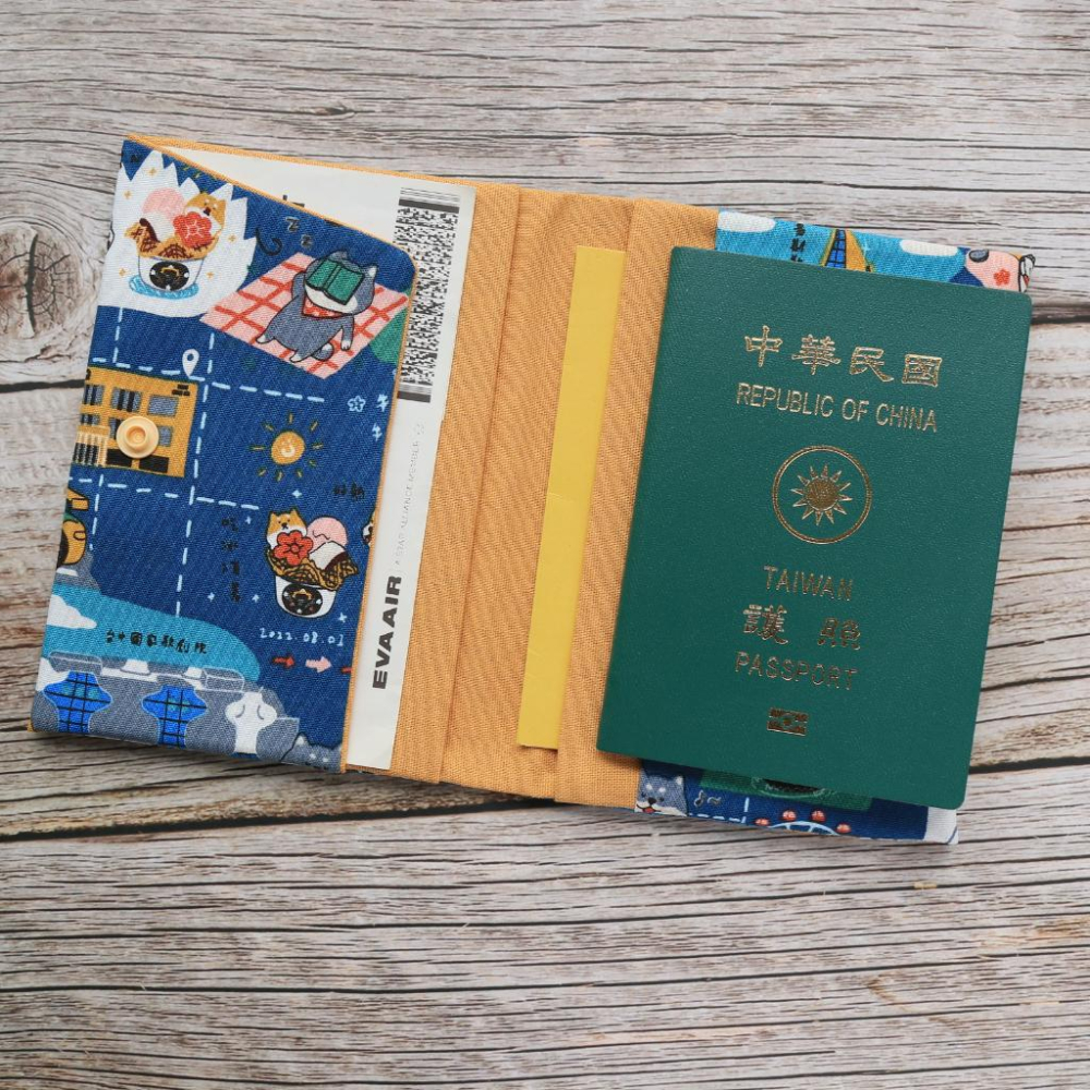 【柴柴一日遊】 護照套 護照夾 護照套 護照包 純手作 可自己挑選布料訂製-細節圖3