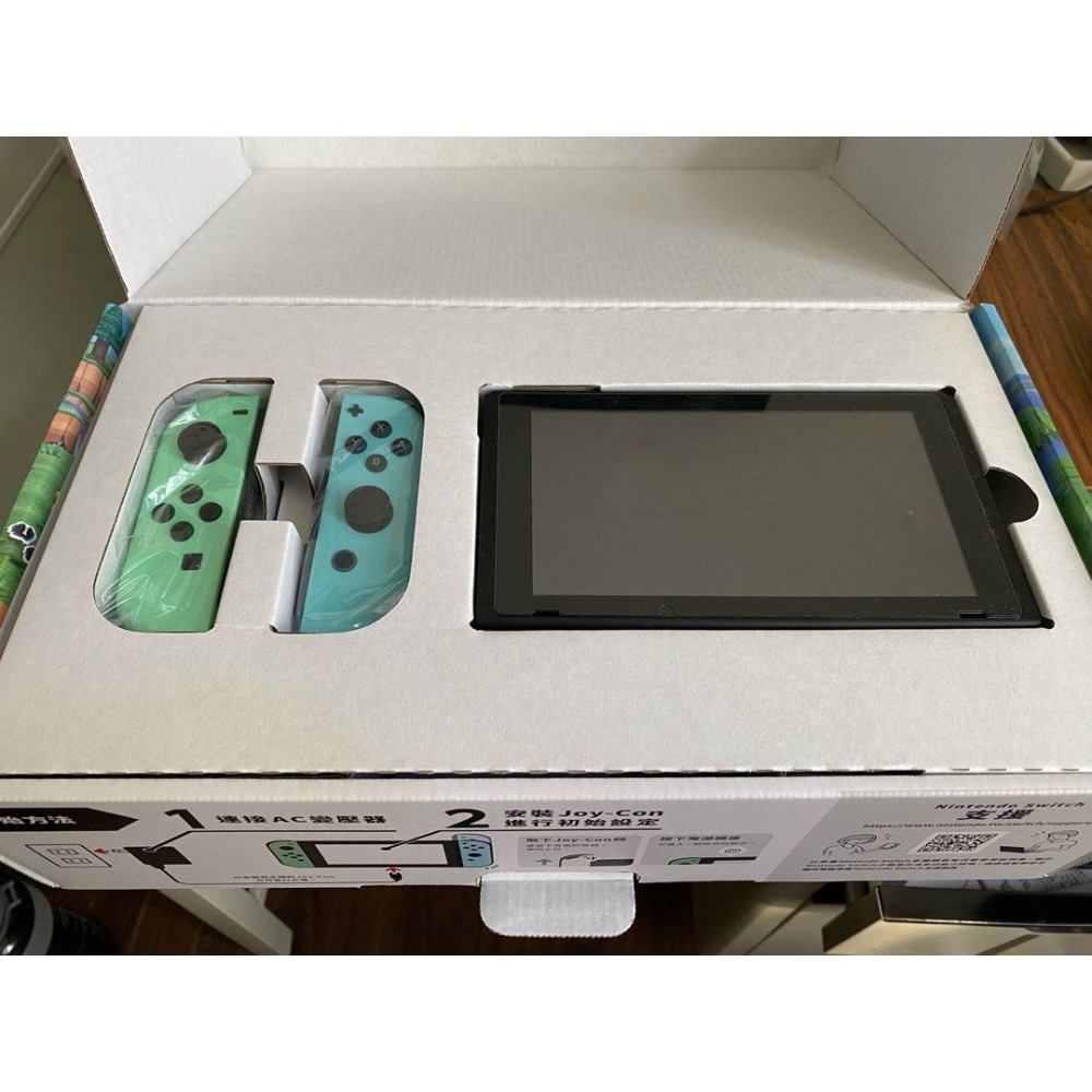 『請先私訊』NS Switch 電力加強版 灰黑 動森機 遊戲 主機 二手 機況良好 可私訊看細節-細節圖4