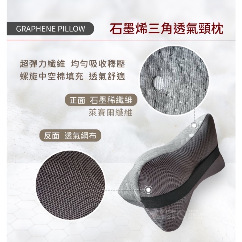 現貨-台灣精品【Mr.Nap午睡先生】超導石墨烯三角透氣頸枕(汽車/辦公室等都適用)車用三角靠枕 車用護頸枕-細節圖5