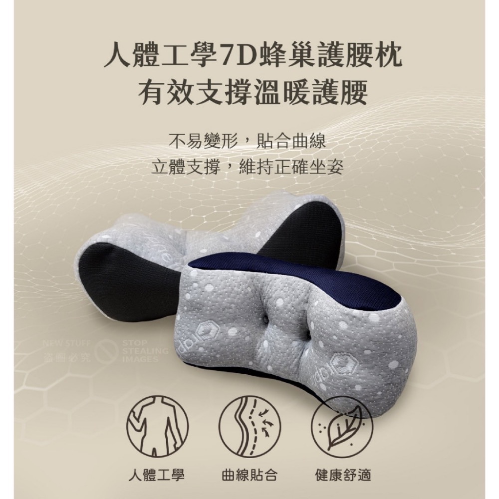 現貨-台灣精品【Mr.Nap午睡先生】7D蜂巢超導石墨烯天絲護腰枕-精巧版(可水洗)靠腰枕車用靠枕沙發靠枕辦公椅靠枕-細節圖3