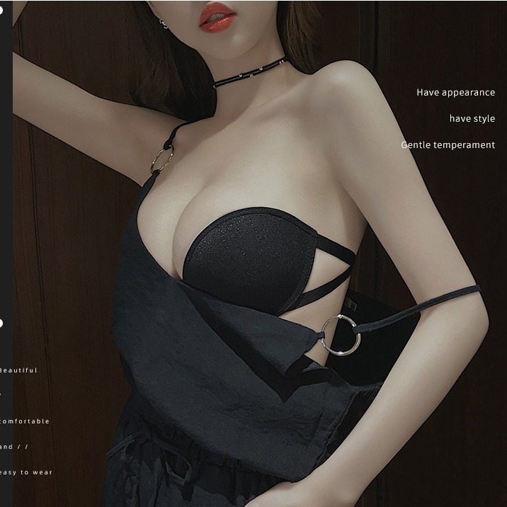 【性感販賣所】現貨🎀內衣 無肩帶內衣 隱形內衣 集中內衣 防滑內衣 無鋼圈內衣 爆乳內衣 胸罩 平口內衣 性感內衣-細節圖4