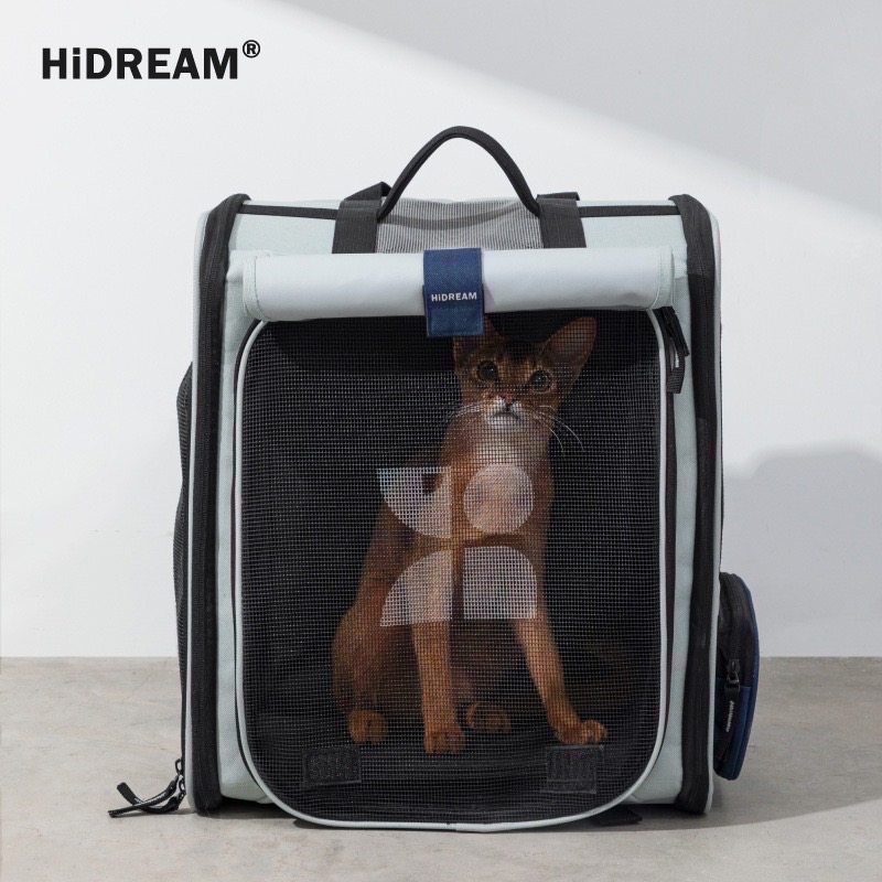 快速出貨 HiDREAM寵物雙肩背包・⁠ᴥ⁠・⁠寵物背包/外出用品/寵物外出包/透氣外出包/貓咪背包/狗狗背包/減壓背包-細節圖2