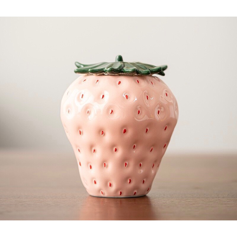 草莓擺飾罐-細節圖3