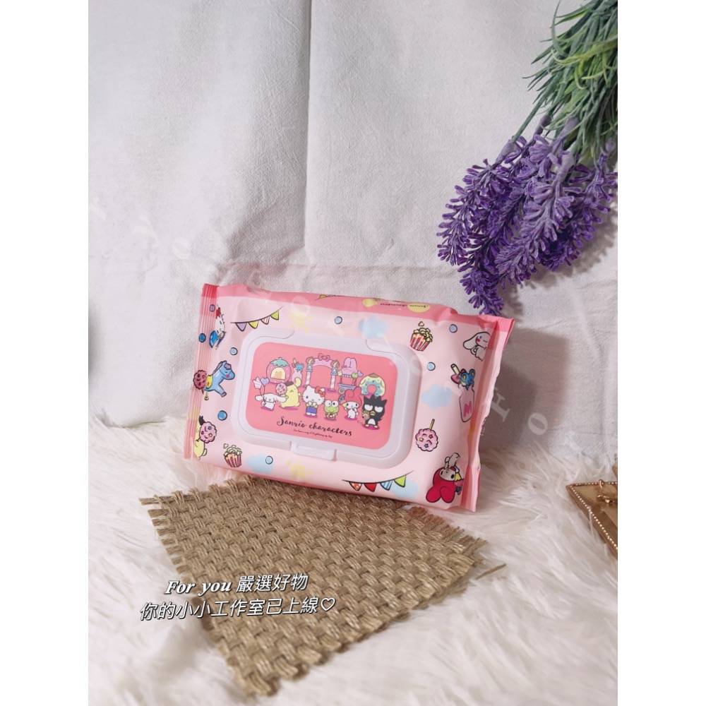 𝑭𝒐𝒓 𝒚𝒐𝒖 §現貨供應中🚚正版授權三麗鷗奇幻樂園有蓋純水濕紙巾-細節圖5