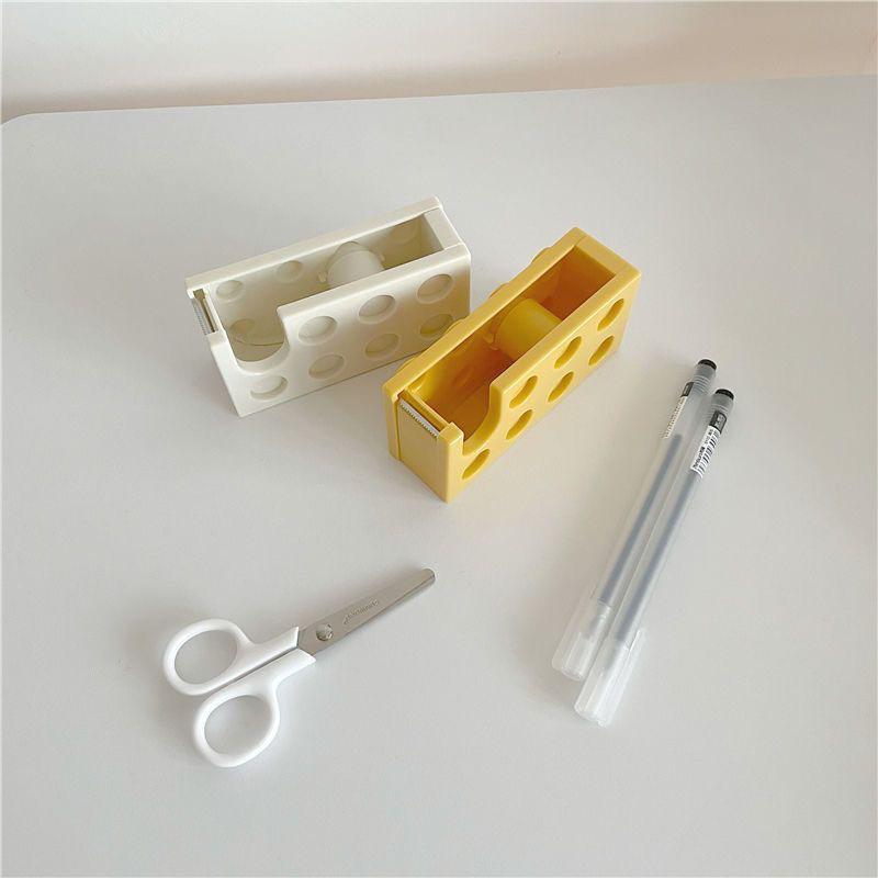 預購補貨中🚚 INS風奶酪芝士膠帶切割器&膠台座-細節圖2