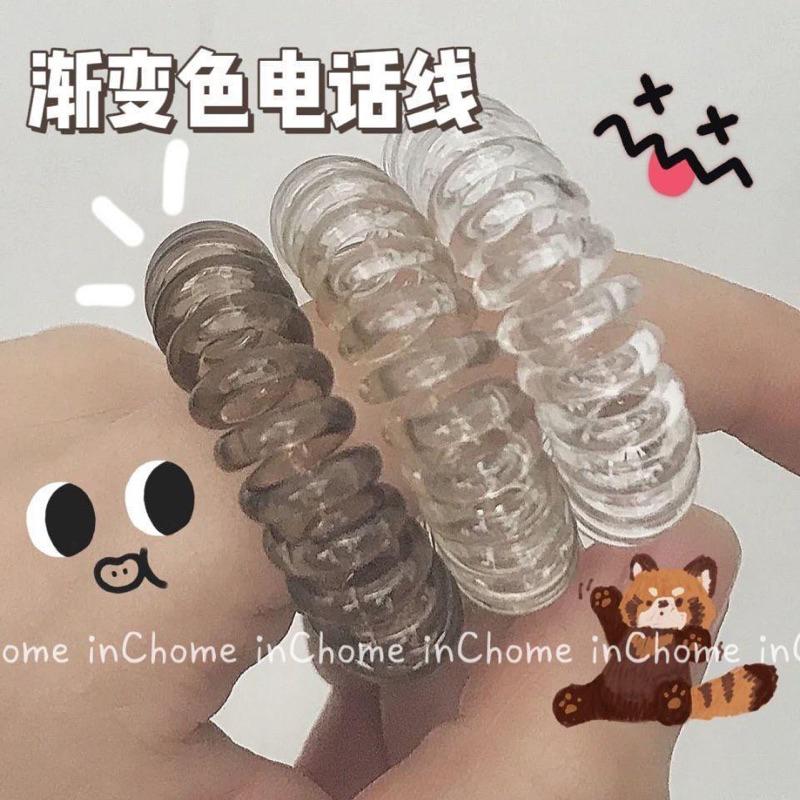 預購&嚴選好物♡INS漸變色電話線髮圈-細節圖2
