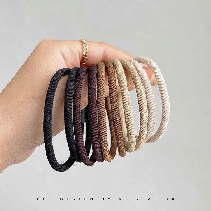 預購§嚴選好物♡韓國高彈力素面基礎髮圈-細節圖5