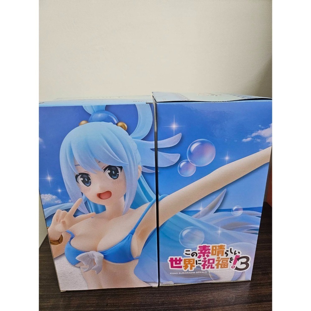 <美少女公仔>為美好的世界獻上祝福 泳裝女神阿克婭(附台座)，日版全新未拆封-細節圖3