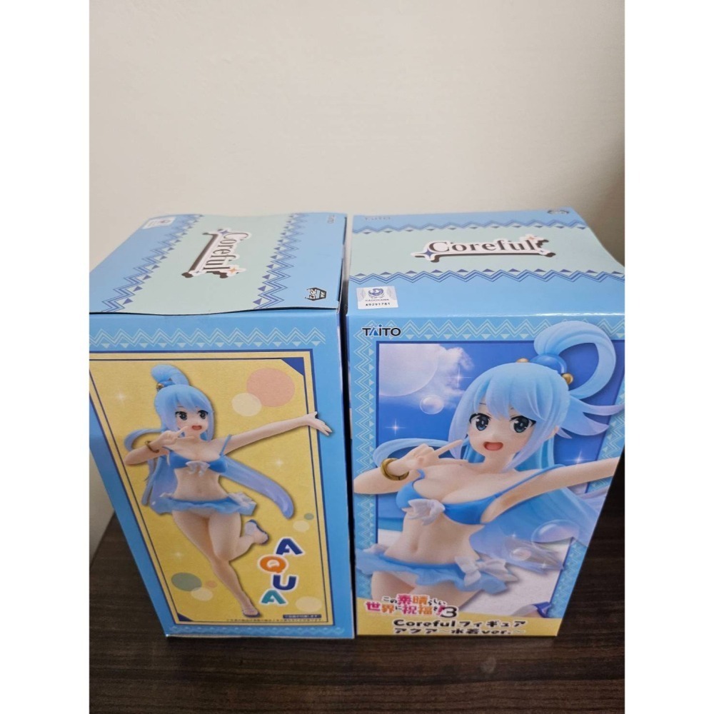 <美少女公仔>為美好的世界獻上祝福 泳裝女神阿克婭(附台座)，日版全新未拆封-細節圖4