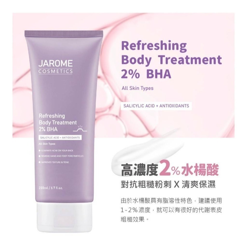 ❤️‍🩹出清潔洛美JAROME 2%BHA水楊酸煥膚身體乳-細節圖4